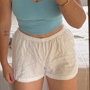 A New Day White Elastic Waist Shorts